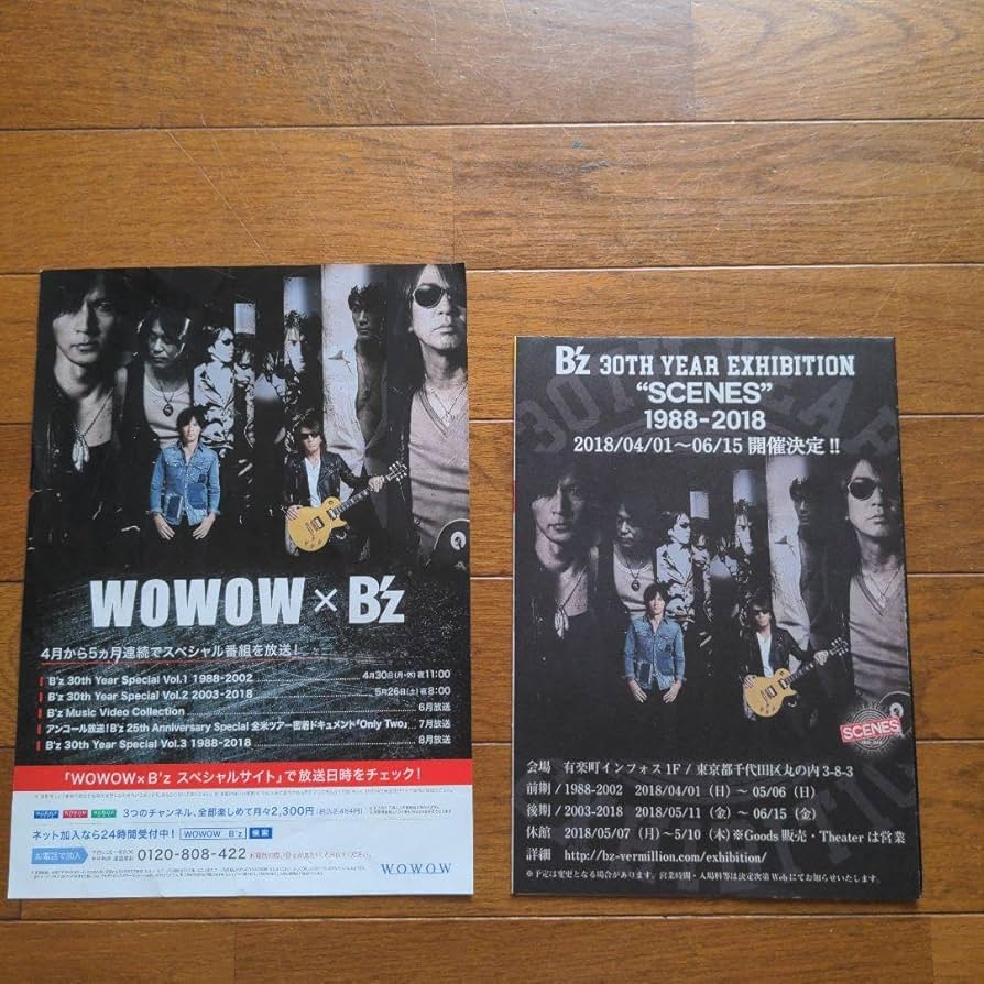 B'zグッズ  30巻　セット   ●..パンフレット・.写真集 Amazon.co.jp: b'z 30th year exhibition scenesグッズ5 点